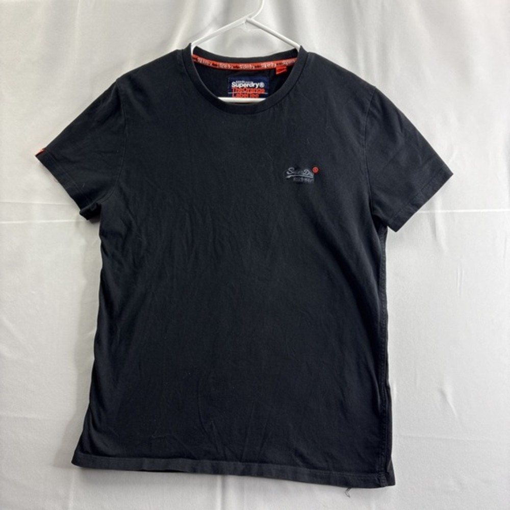 Superdry The Orange Label Tree Co. T Shirt Men's Large Black Casual Short Sleeve